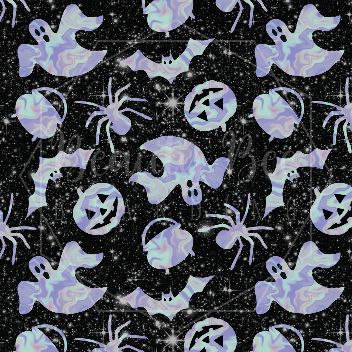 Holoween Night Version 1 SEAMLESS PATTERN