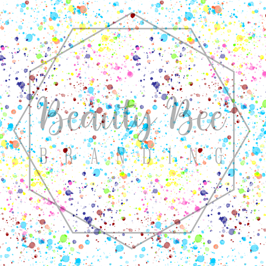 Rainbow Splatters SEAMLESS PATTERN