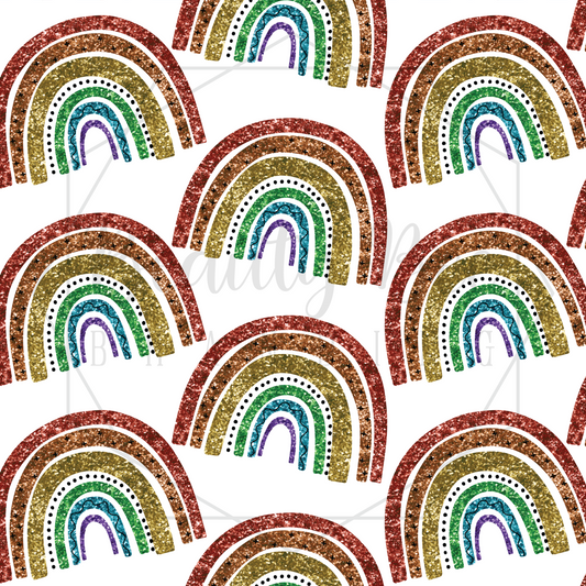 Rainbow Baby Glitter SEAMLESS PATTERN