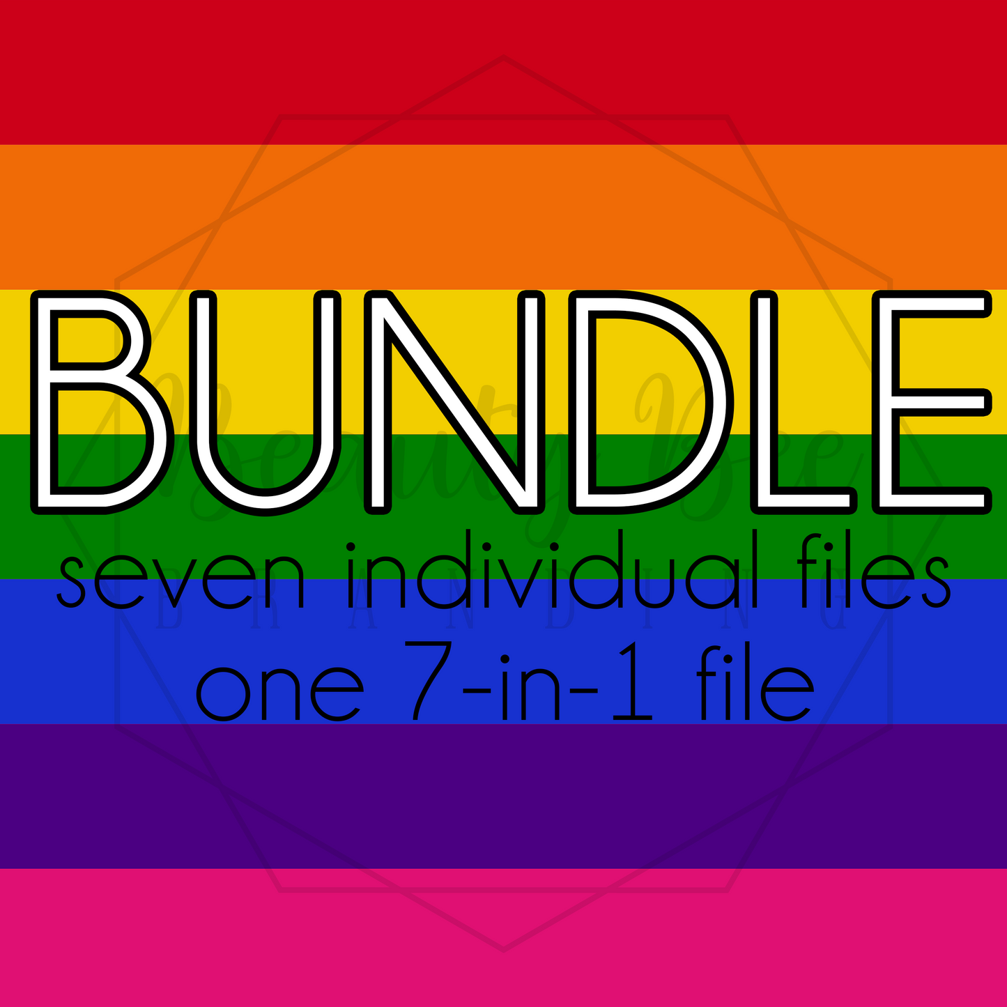 Solid Rainbow BUNDLE SEAMLESS PATTERN
