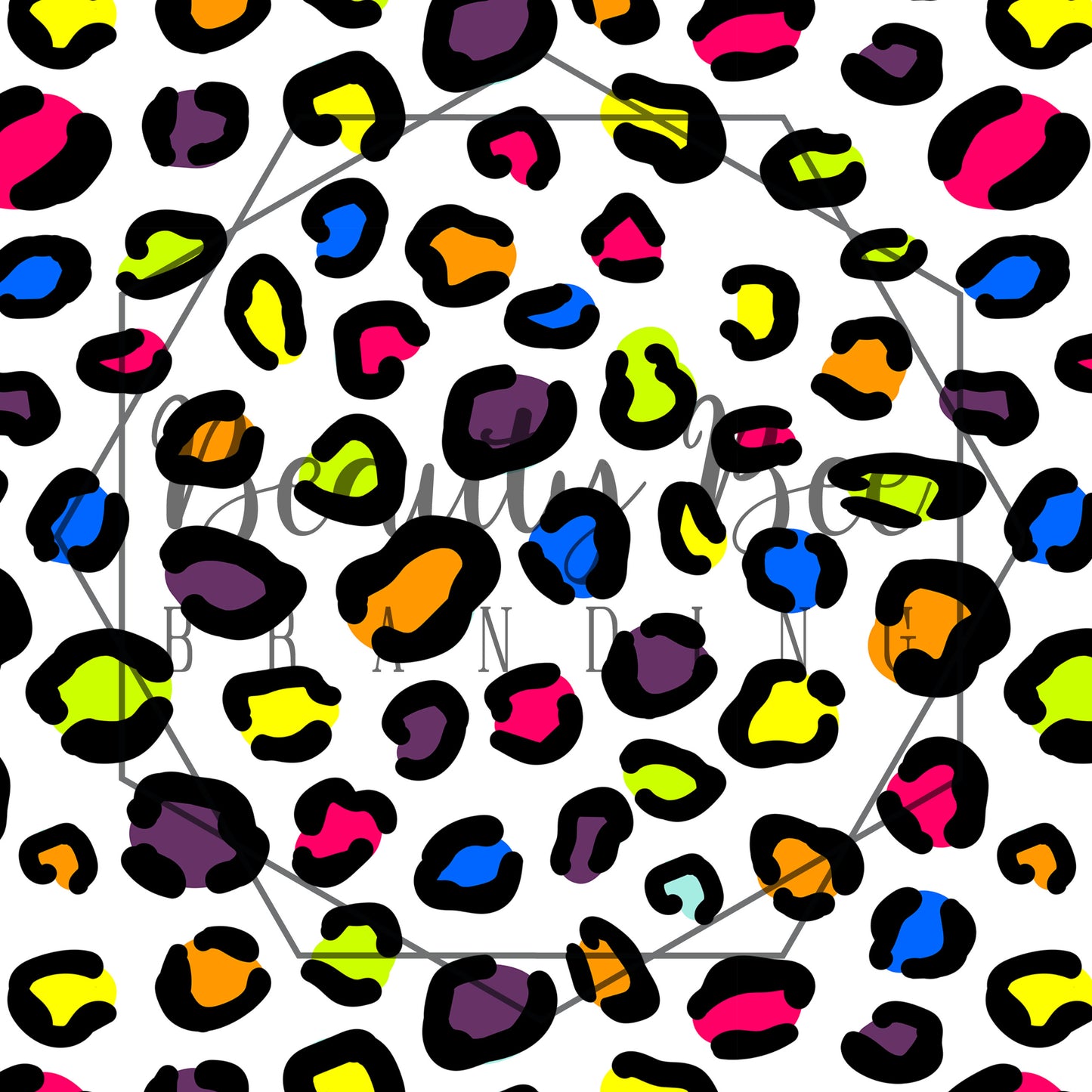 Rainbow Leopard SEAMLESS PATTERN