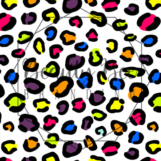 Rainbow Leopard SEAMLESS PATTERN