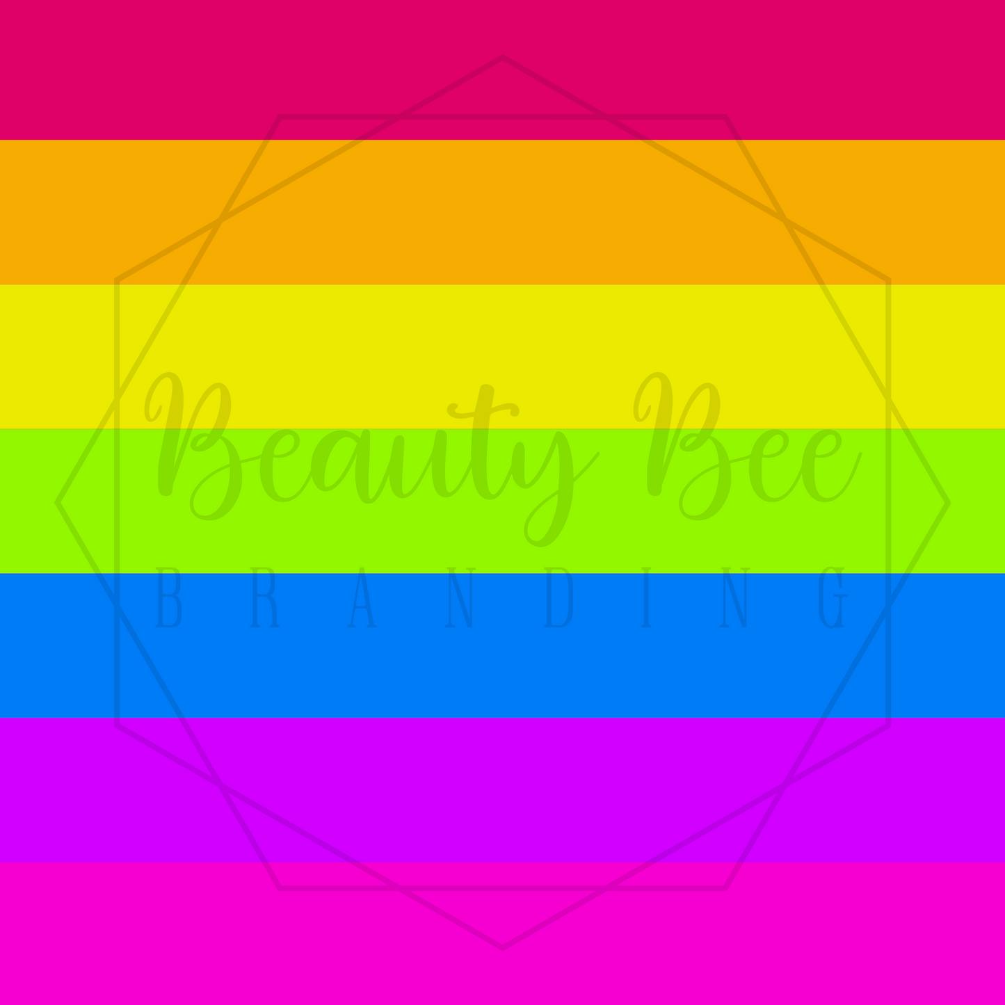Solid Rainbow Neon 7-in-1 Full Yard SEAMLESS PATTERN
