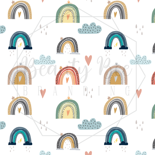 Rainbows Version 2 SEAMLESS PATTERN