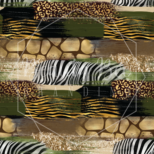 Safari Brush Strokes SEAMLESS PATTERN