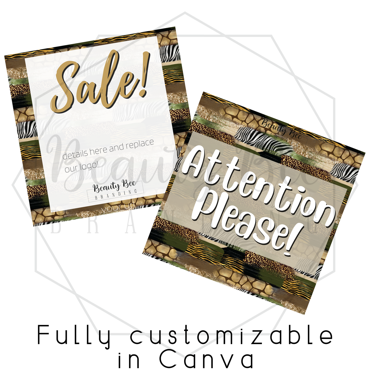 Safari Bundle Editable Template