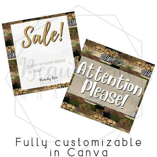Safari Bundle Editable Template