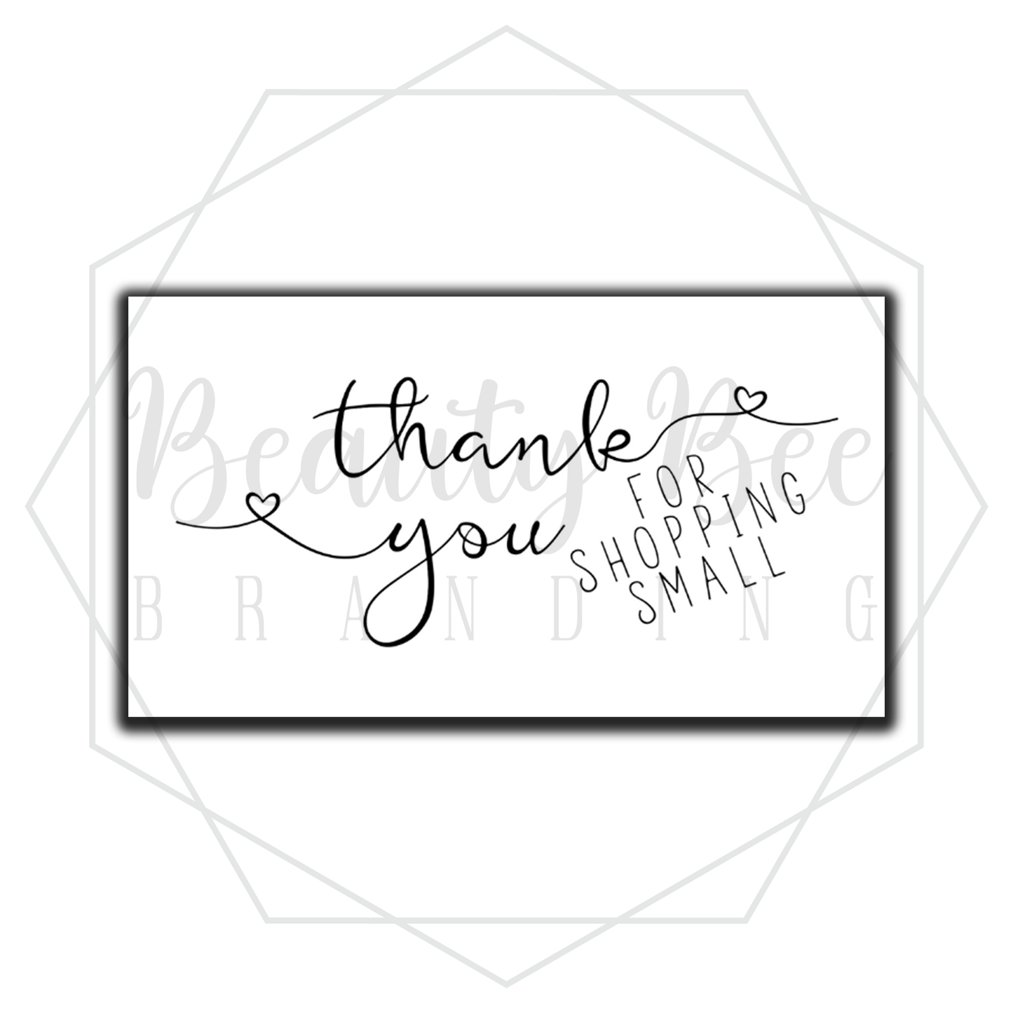 Thank You For Shopping Small STICKER ROLL OF 100