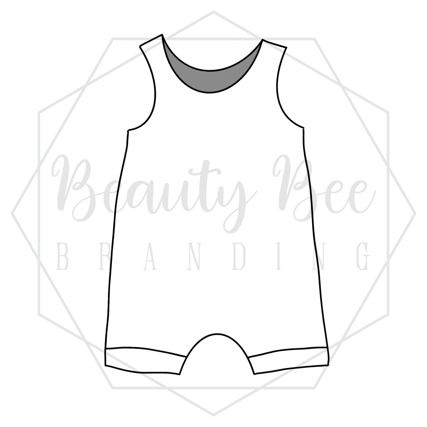 Romper Shorts Mock Up