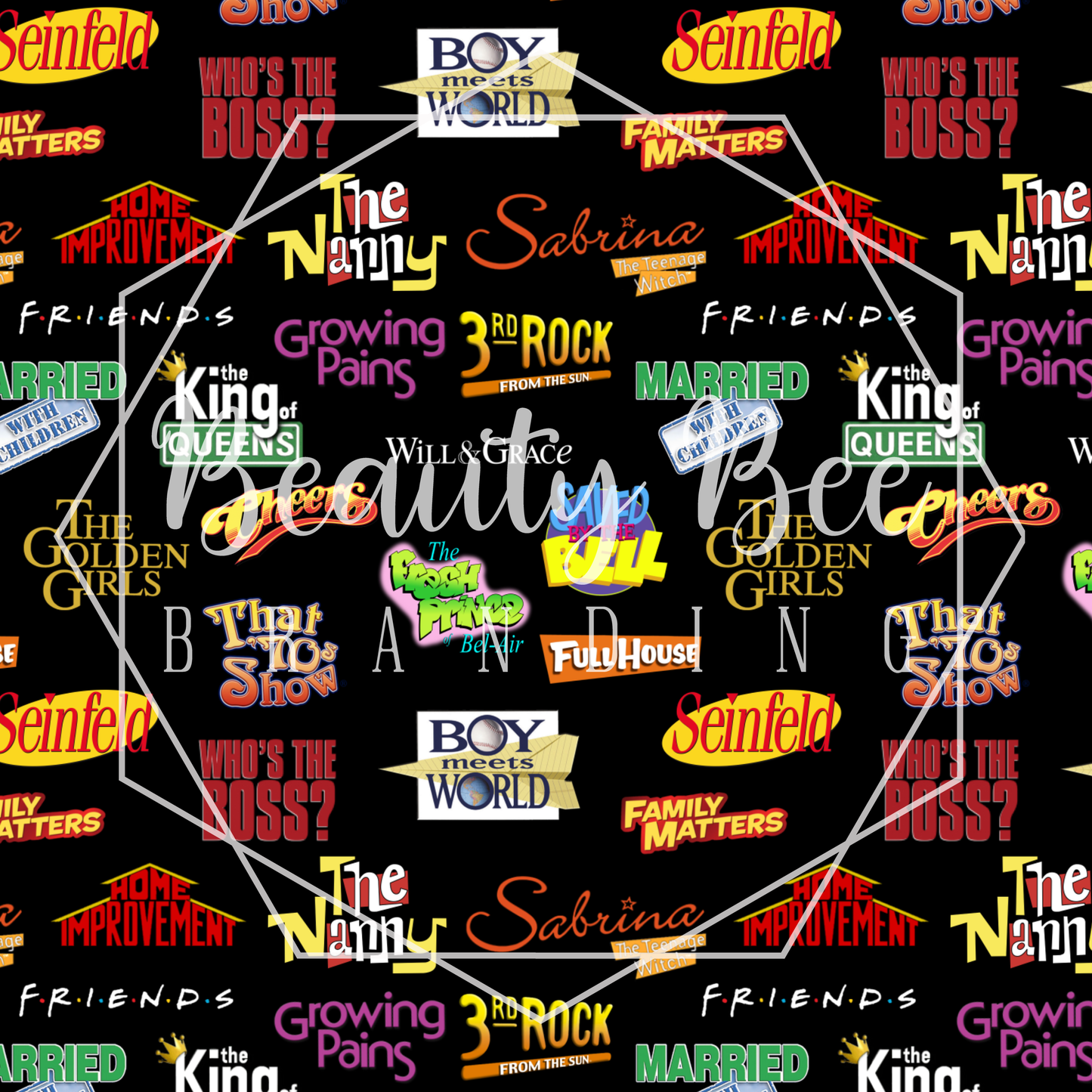 90's Show Mashup SEAMLESS PATTERN