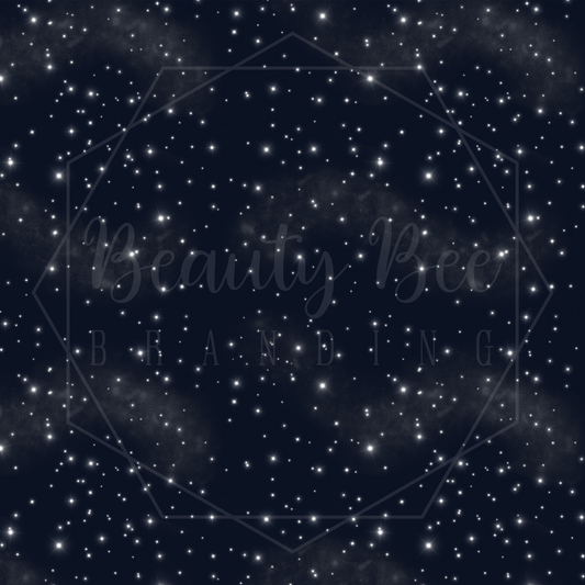 Sleepytime Blue Night Sky Coordinate SEAMLESS PATTERN