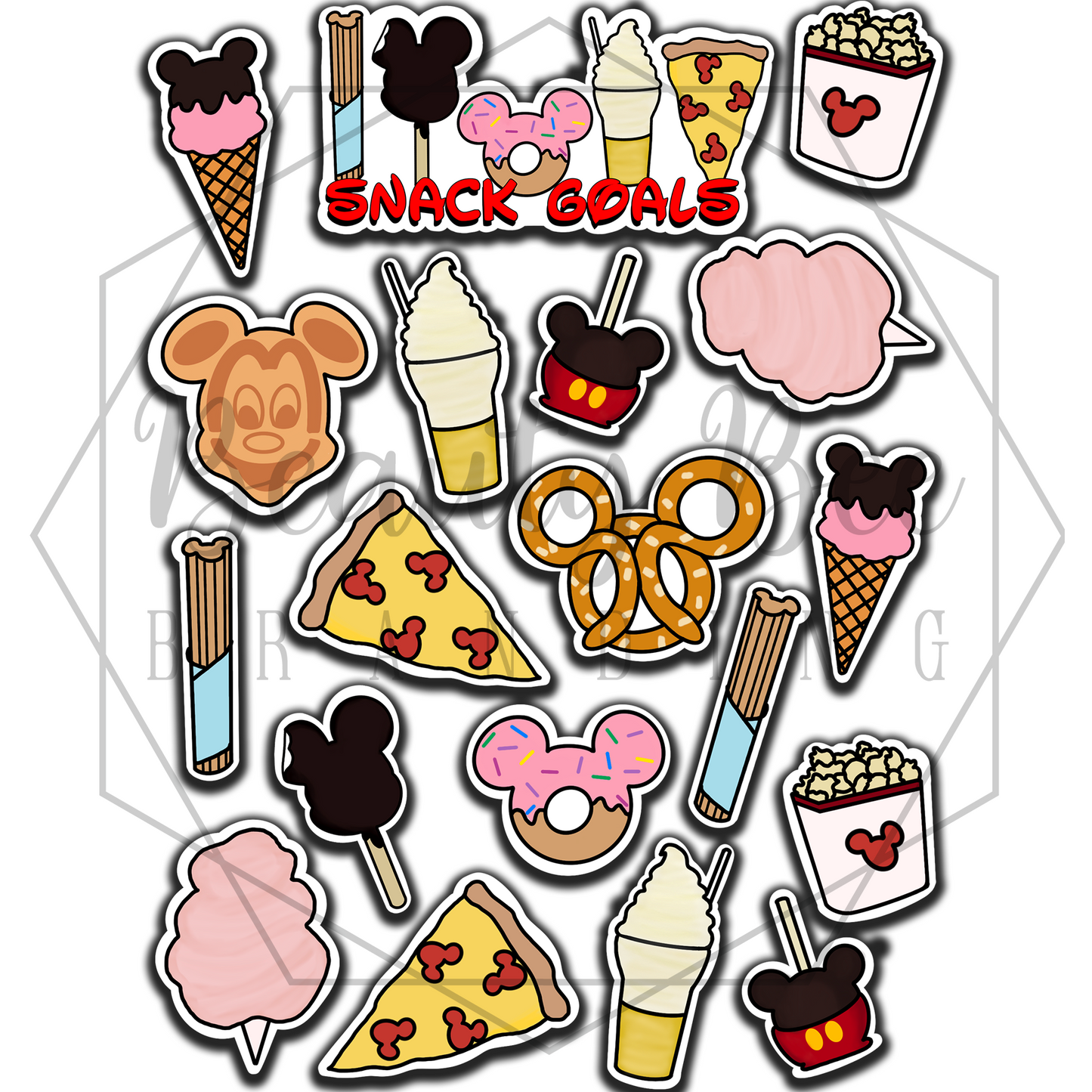 Snack Goals Sticker Sheet