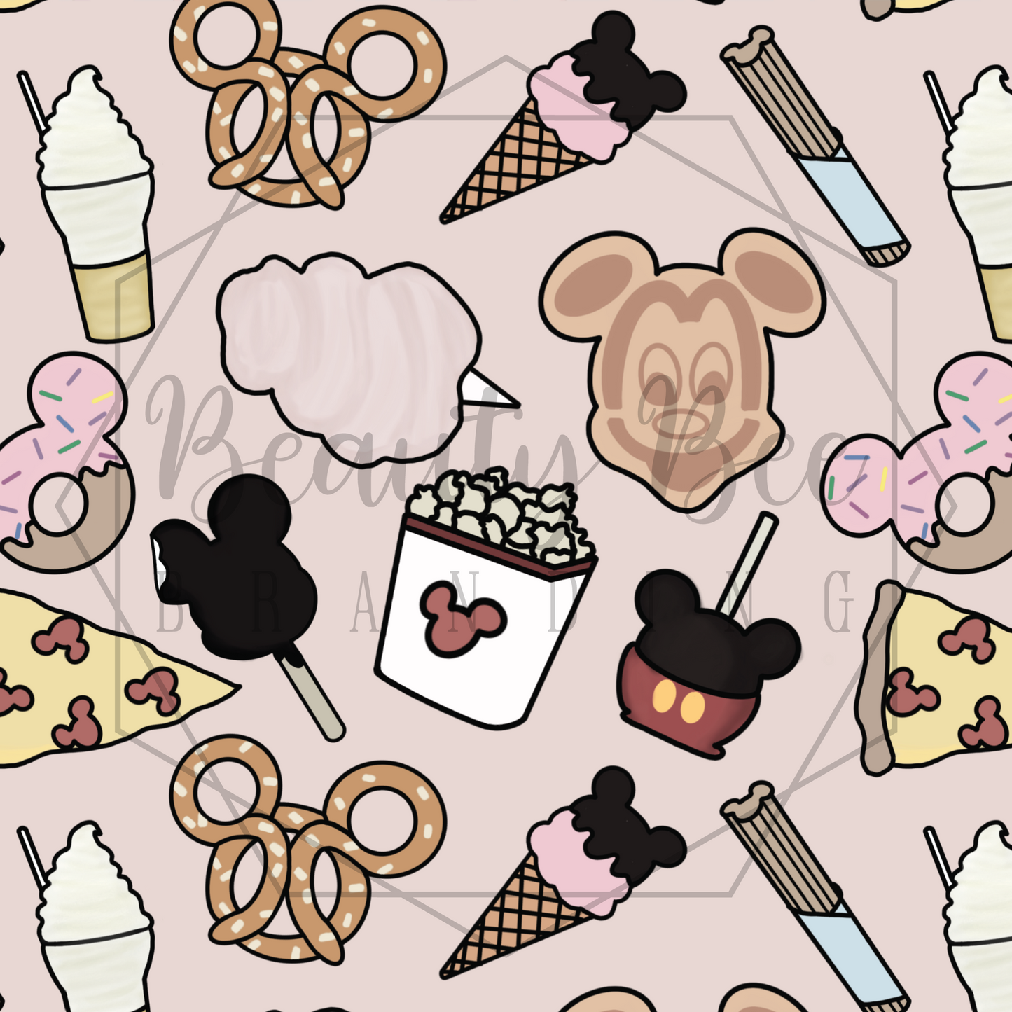 Snacks Boho SEAMLESS PATTERN