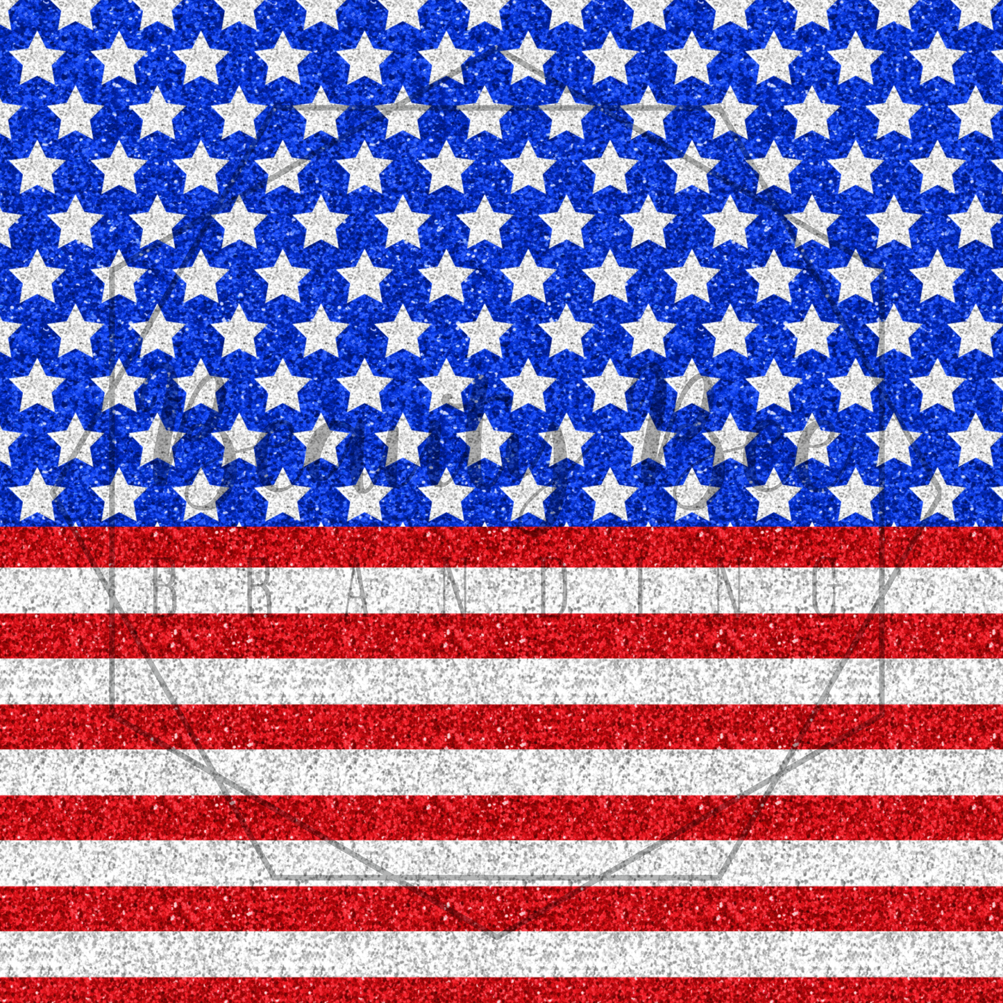 Glitter Stars & Stripes Full Yard SEAMLESS PATTERN