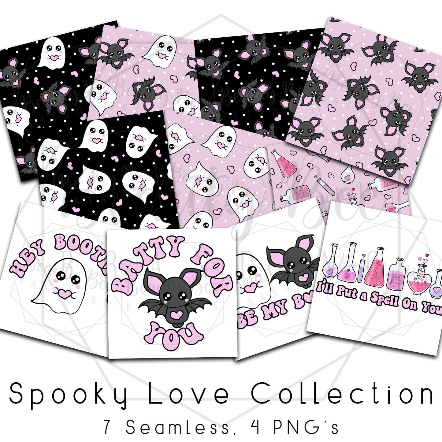 LIMITED Spooky Love MEGA BUNDLE SEAMLESS PATTERNS