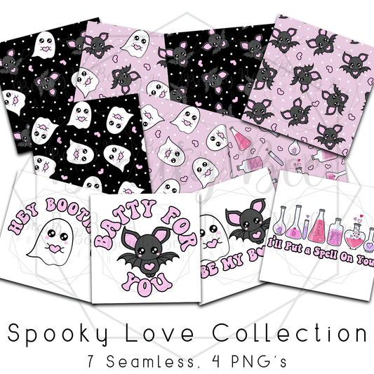 LIMITED Spooky Love MEGA BUNDLE SEAMLESS PATTERNS