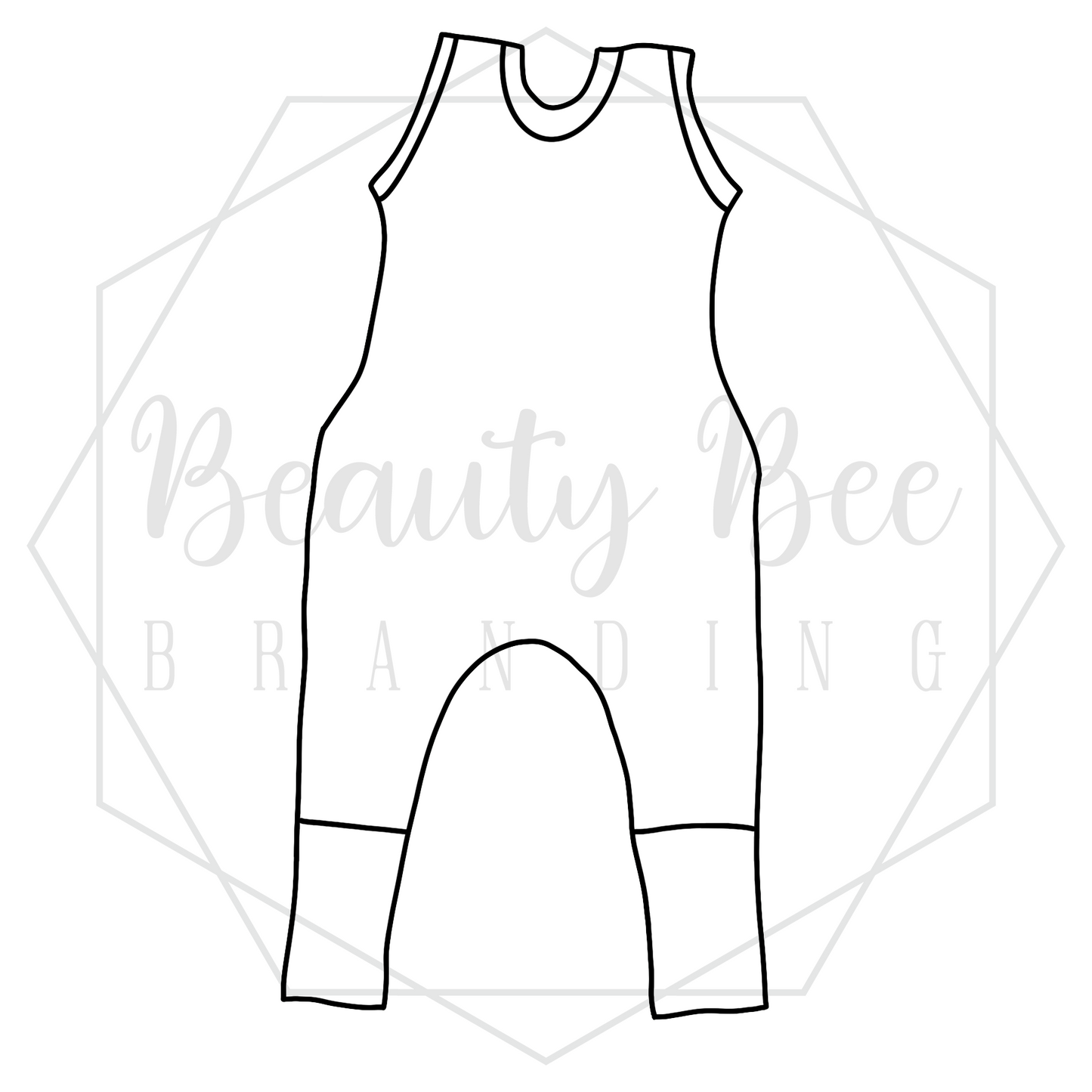 Beatbox Romper Sleeveless Mock Up