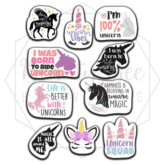 Unicorns Sticker Sheet