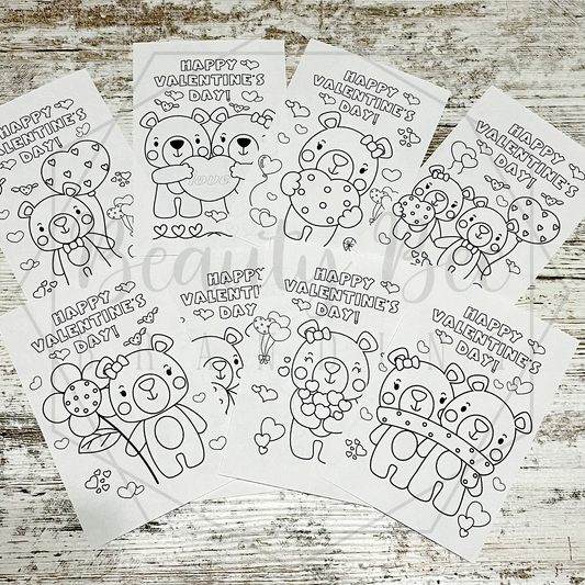 Valentine's Mini Coloring Sheets