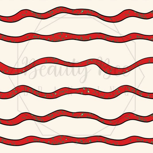 Christmas Snacks Vanilla Background SEAMLESS PATTERN