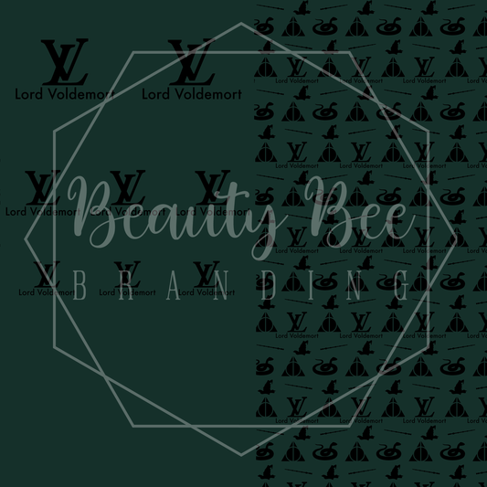 LV Lord Voldemort Slytherin Panel (FULL YARD) SEAMLESS PATTERN