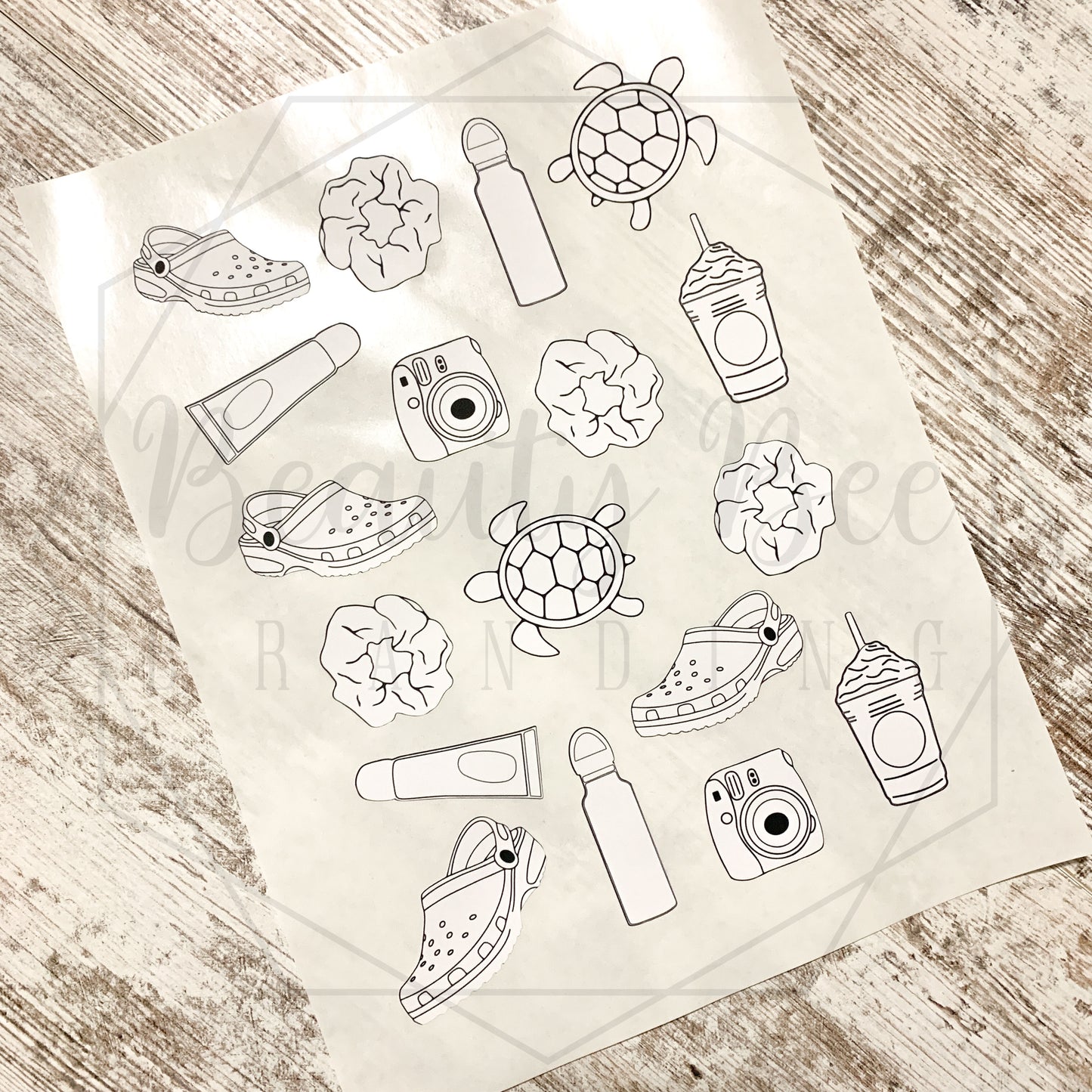 VSCO Color Your Own Sticker Sheet