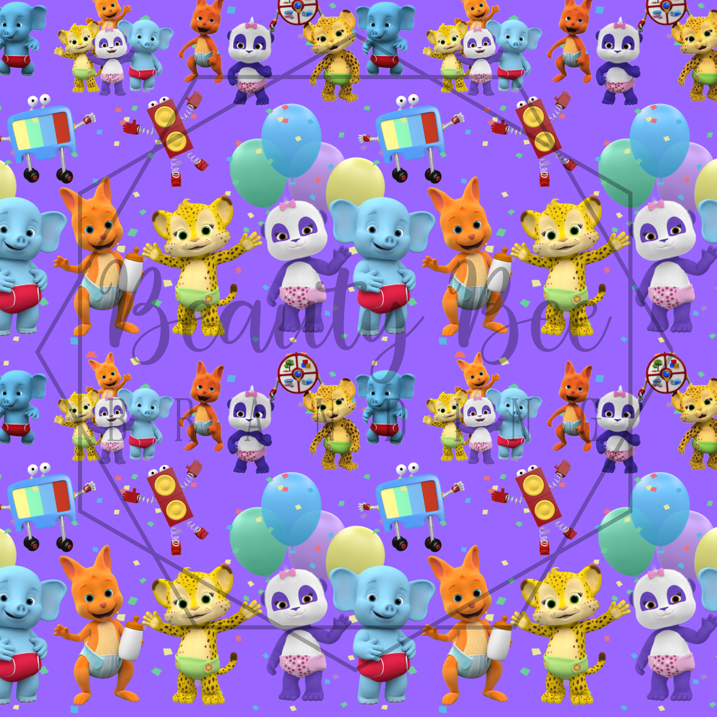 Word Party SEAMLESS PATTERN