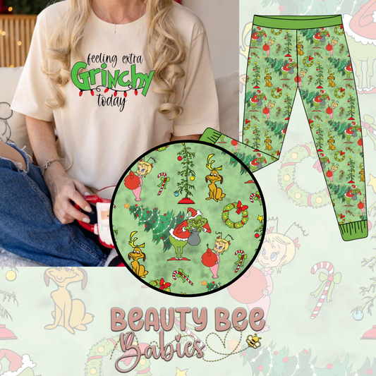 PREORDER Christmas Guy Classic Adult Matching Bamboo and Shirt Set