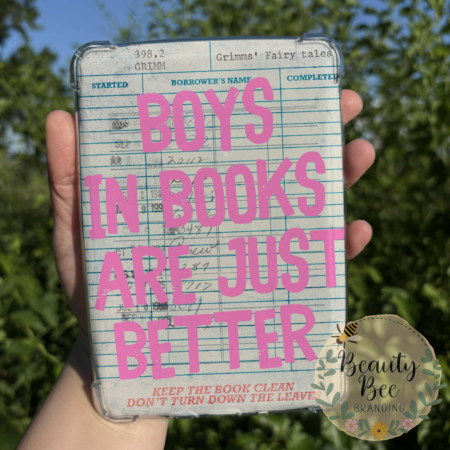 eReader Insert -Boys in Books