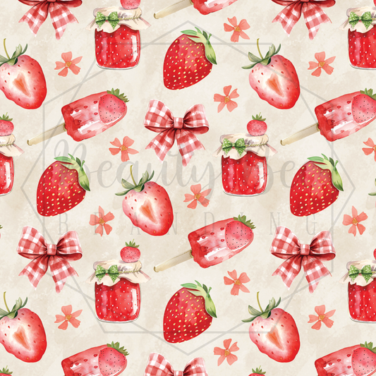 Strawberry Jam SEAMLESS PATTERN