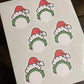 Mean One Head Gift Tag Stickers