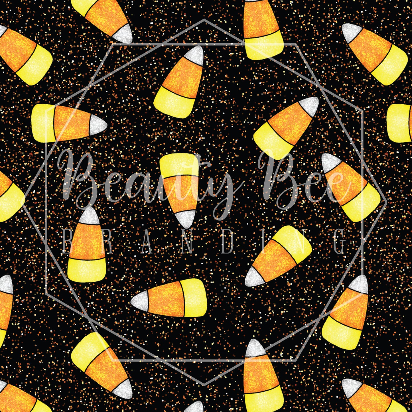 Glitter Candy Corn Speckled SEAMLESS PATTERN