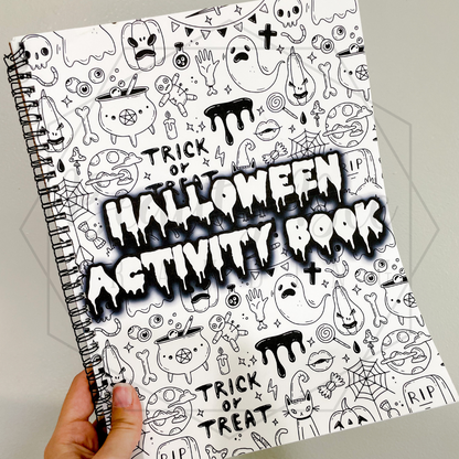Halloween Activity Coloring Book