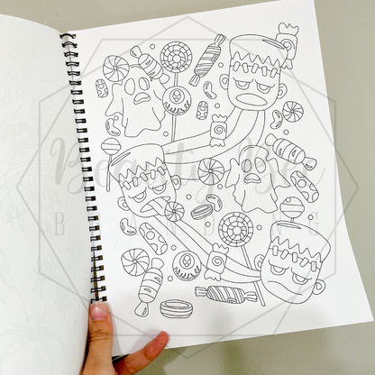 Halloween Activity Coloring Book