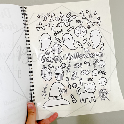 Halloween Activity Coloring Book