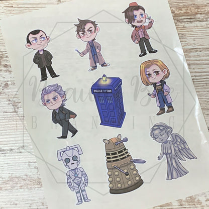 Doctor Who Sticker Sheet
