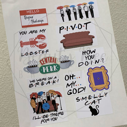 Friends Sayings Sticker Sheet