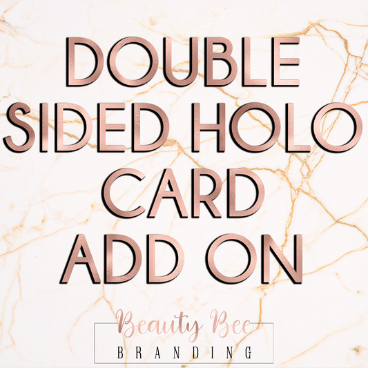 Double Sided Holo Cards ADD ON