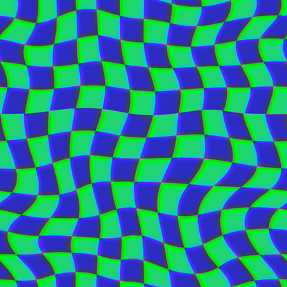 Groovy Neon Checks Green SEAMLESS PATTERN
