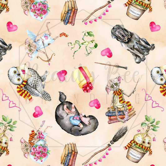 Magical Valentines SEAMLESS PATTERN