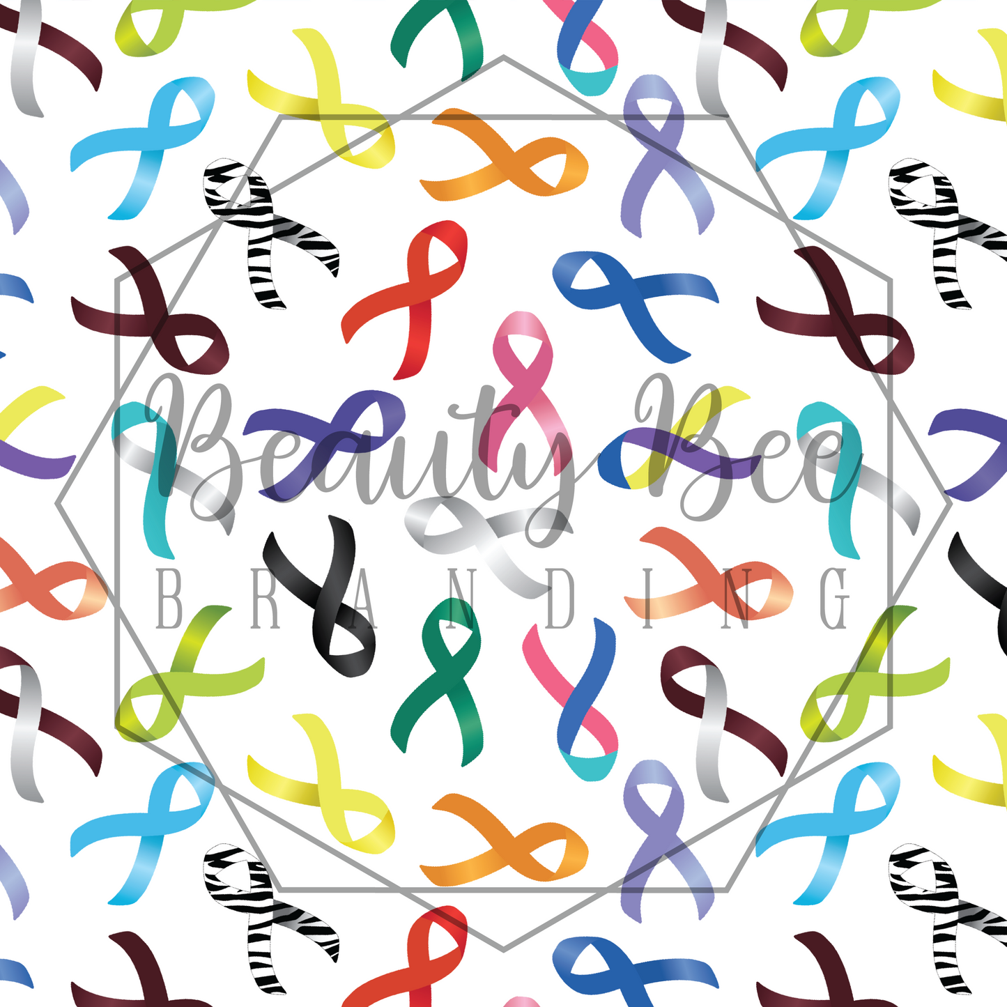 Cancer Ribbons SEAMLESS PATTERN