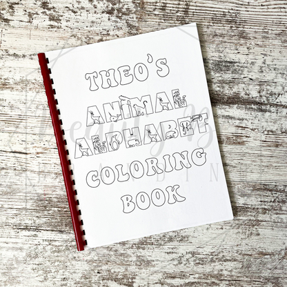 Animal Alphabet Coloring Book