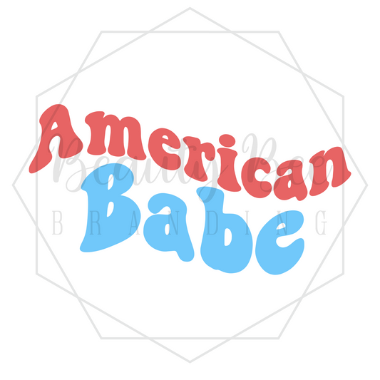 American Babe DIGITAL DECAL - Sublimation and Print & Cut Files