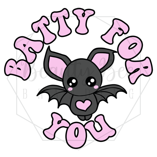 Spooky Love Batty For You DIGITAL DECAL - Sublimation and Print & Cut Files