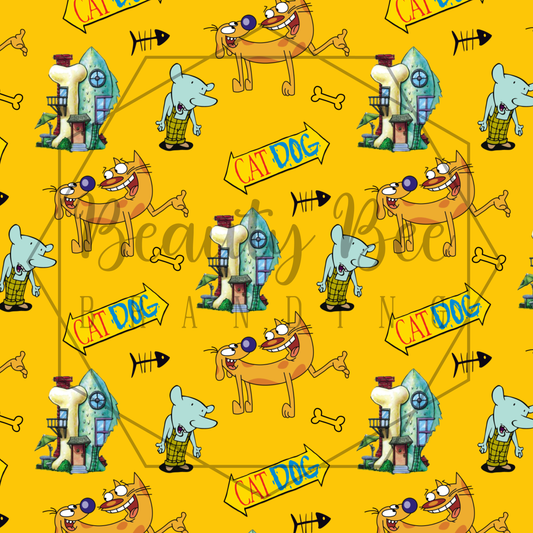 Dog and a Cat SEAMLESS PATTERN