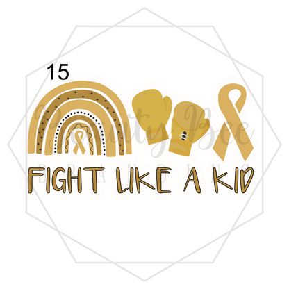 Childhood Cancer Temporary Tattoos