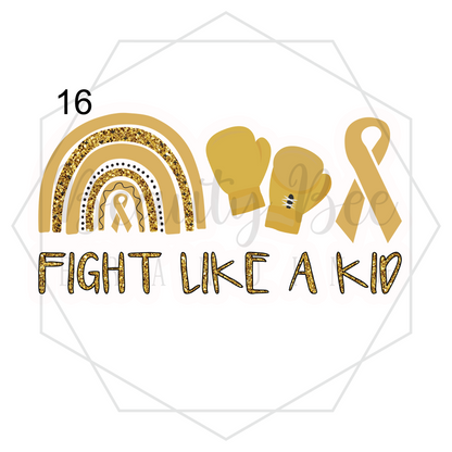 Childhood Cancer Temporary Tattoos