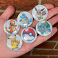CUSTOM Buttons Magnetic and Pin Back set of 6
