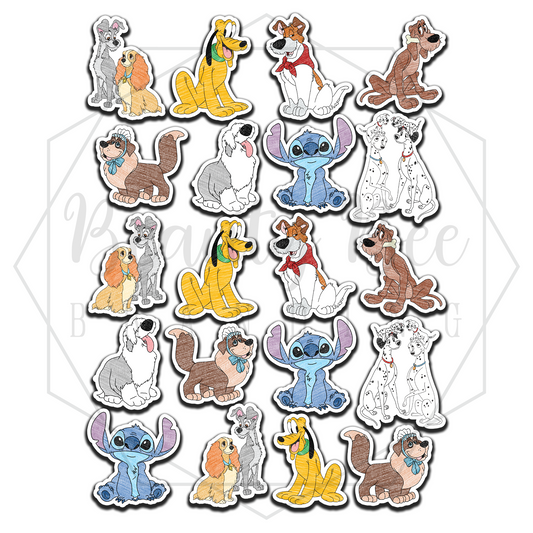 Walt's Dogs Sticker Sheet