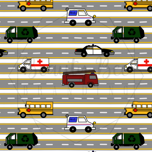 Essential Vehicles SEAMLESS PATTERN